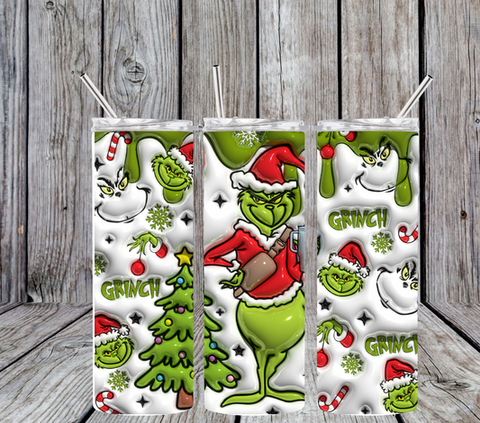 Green Grinch Tumbler