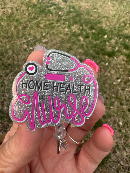 Home Health Nurse Badge Reel