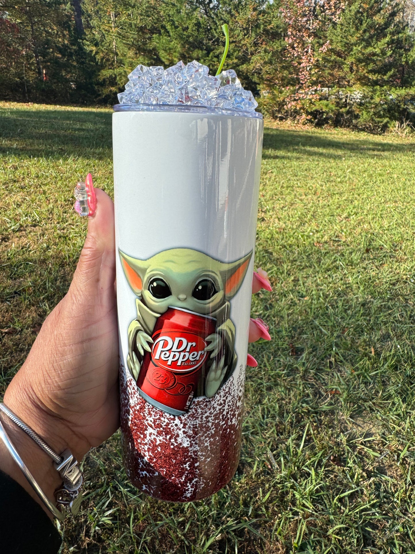 Yoda Dr. Pepper Tumbler with Iced Topper