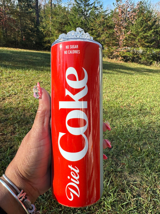 Diet Coke  Tumbler with an Ice Topper